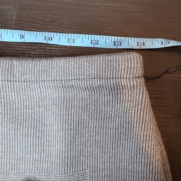 NWOT Oleana Silk & Merino Wool Knit Grey Pencil Skirt – M - Picture 7 of 11